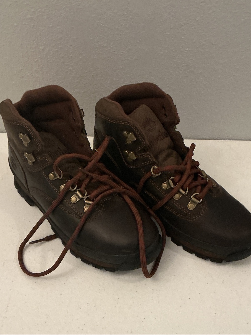 Timberland Dark Brown Leather Women’s Outdoor Boots